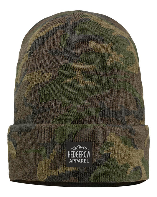Hedgerow Apparel hunting beanie, crafted for hunters with warm, durable fabric and a snug fit for cold weather outdoor adventures