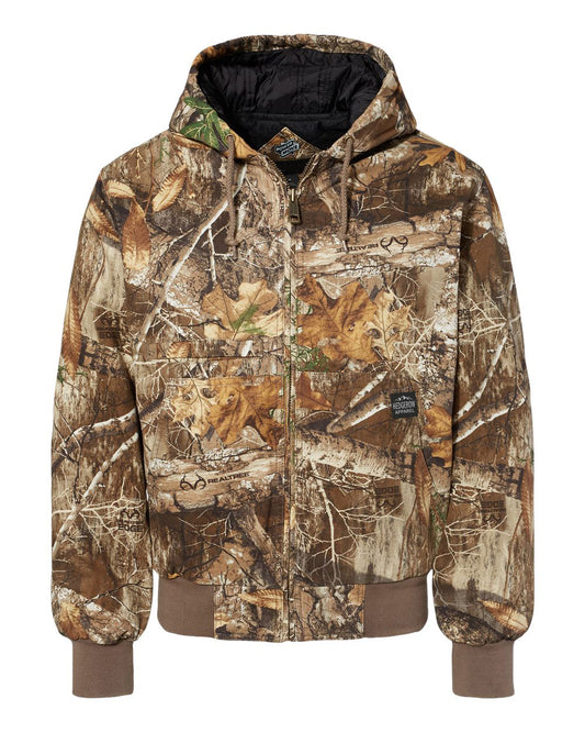 Hedgerow Apparel Stealth jacket, perfect for hunters, featuring a premium camo pattern for concealment and durable weather protection in the wild