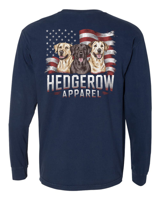 Hedgerow Apparel long sleeve tee for hunters, made with durable, breathable fabric for all-day comfort in the field or on the stand.